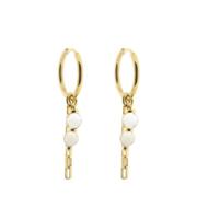 Solid Gold Oorbel Zina Parelmoer