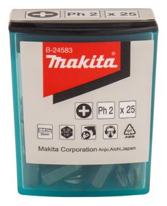Makita Accessoires Schroefbit PH2x25mm 25 stuks - B-24583 - B-24583