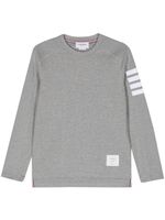 Thom Browne 4-Bar stripe cotton sweatshirt - Gris