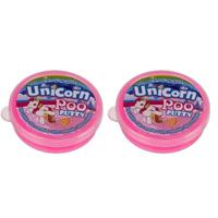 Eenhoorn slijm - 2x - roze - potje 40 gram - speelgoed - magisch slijm