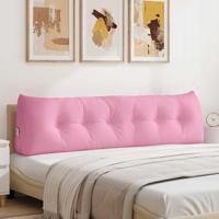 VidaXL Rugkussen roze 180 x 24 x 50 cm stof