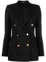 Tagliatore double-breasted button blazer - Noir - thumbnail