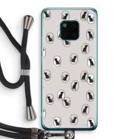 Miauw: Huawei Mate 20 Pro Transparant Hoesje met koord