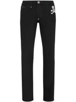 Philipp Plein Skull-print straight-leg jeans - Noir - thumbnail