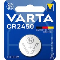 Varta Lithium-Knoopcelbatterij CR2450 | 3 V DC | 570 mAh | Zilver | 1 stuks - VARTA-CR2450 VARTA-CR2450