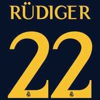 Rüdiger 22 (Officiële Real Madrid Away Bedrukking 2023-2024)