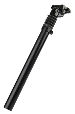 Kalloy Zadelpen verend ø27.2 / 350mm aluminium - zwart