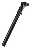 Kalloy Zadelpen verend ø27.2 / 350mm aluminium - zwart