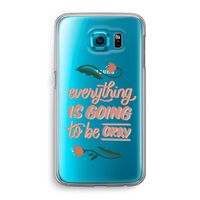 Optimistic flower girl: Samsung Galaxy S6 Transparant Hoesje