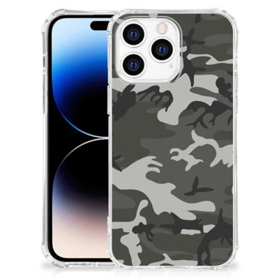 Apple iPhone 14 Pro Max Doorzichtige Silicone Hoesje Army Light Apple iPhone 14 Pro Max Doorzichtige Silicone Hoesje Army Light