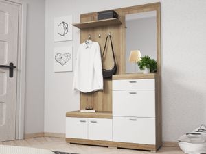 Vestiaire STELAR riviera eik/wit