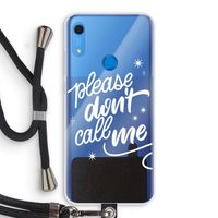 Don't call: Huawei Y6s Transparant Hoesje met koord