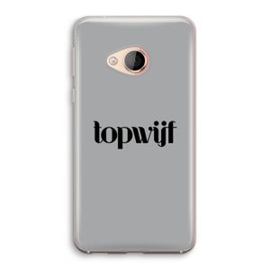 Topwijf Grijs Zwart: HTC U Play Transparant Hoesje