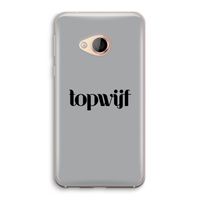 Topwijf Grijs Zwart: HTC U Play Transparant Hoesje