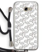 Zwanen: Samsung Galaxy A5 (2017) Transparant Hoesje met koord
