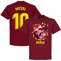 Barcelona Messi 10 Gaudi Foto T-Shirt