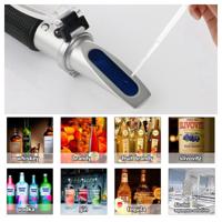 RZ116 refractometer alcohol draagbare automatische digitale refractometer 0-80 glycol handheld ATC Brix refractometer bier doos