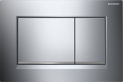 Geberit Sigma 20 (ex Sigma 30) bedieningspaneel chroom/mat chroom voor Sigma reservoirs 8cm (UP720) en 12cm (UP320)