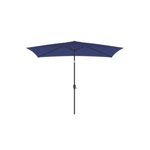 Opvouwbare parasol met zwengel en zonder standaard, marineblauw