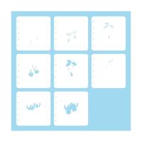 Nellie's Choice • layered combistencil set fuchsia 8stuks