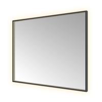 Hotbath &MORE Spiegel directe en indirecte LED color changing spiegelverwarming dimbaar met afstandsbediening Geborsteld koper PVD SQU180MBP