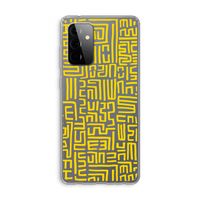 Majorelle Blue Print: Samsung Galaxy A72 Transparant Hoesje