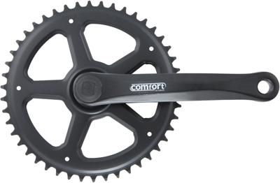 Amar crankstel crankset 4-edge 46t 1/2x3/32 170mm b Amar crankstel crankset 4-edge 46t 1/2x3/32 170mm b