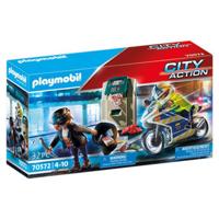 Playmobil city action politiemotor achtervolging van de geldrover 70572