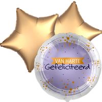 Ballonboeket van harte gefeliciteerd