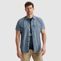 Pme Legend Short Sleeve Shirt Indigo Chambray Overhemd 590 - Real Indigo Pme Legend Short Sleeve Shirt Indigo Chambray Overhemd 590 - Real Indigo