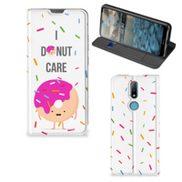 Nokia 2.4 Flip Style Cover Donut Roze