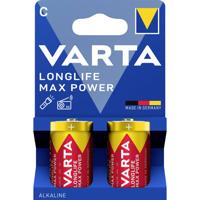 Varta VARTA Longlife Max Power C Blister 2 C batterij (baby) Alkaline 1.5 V 7800 mAh 2 stuk(s)