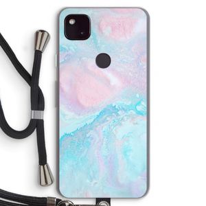 Fantasie pastel: Pixel 4a 5G Transparant Hoesje met koord