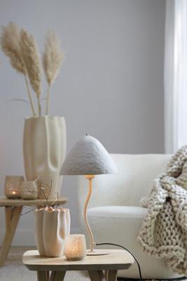 Light & Living TafellampElimo Ø 25cm x 50cm wit - 1884443