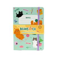 Beans & Co Katten Gerecycled A5 Gelinieerd Notitieboekje