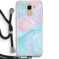 Fantasie pastel: Samsung Galaxy J6 (2018) Transparant Hoesje met koord