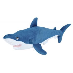 Wild Republic knuffel mako haai - Pluche - 30 cm - haaien/vissen - zeedieren - knuffeldieren