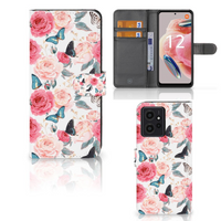 Xiaomi Redmi Note 12 4G Hoesje Butterfly Roses