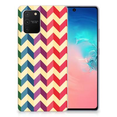 Samsung Galaxy S10 Lite | TPU bumper | Zigzag Multi Color