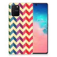 Samsung Galaxy S10 Lite | TPU bumper | Zigzag Multi Color