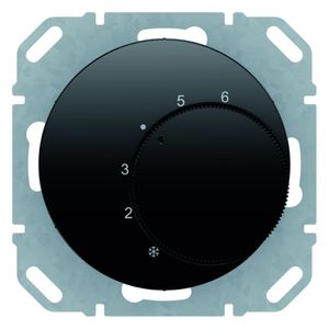 Berker thermostaat wisselcontact R1-R3 zwart 20262045