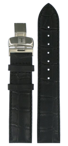 Horlogeband Tissot T006.407.16.033.00 / T600013405 Leder Zwart 19mm