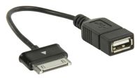 Valueline VLMP39205B0.20 kabeladapter/verloopstukje Samsung 30p OTG USB 2.0 A Zwart - thumbnail