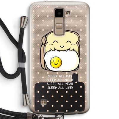Sleep All Day: LG K10 (2016) Transparant Hoesje met koord