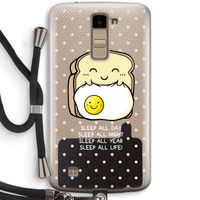 Sleep All Day: LG K10 (2016) Transparant Hoesje met koord
