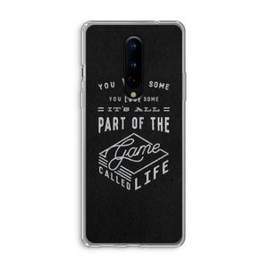 Life: OnePlus 8 Transparant Hoesje