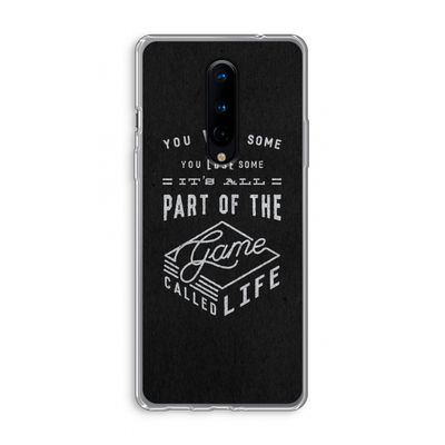 Life: OnePlus 8 Transparant Hoesje