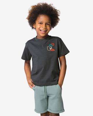 HEMA Kinder T-shirt bomen donkergrijs (donkergrijs)