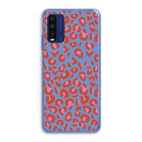 Leopard blue: Xiaomi Redmi 9T Transparant Hoesje Leopard blue: Xiaomi Redmi 9T Transparant Hoesje