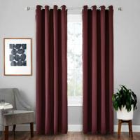 4-delige hoge-precisie gordijn schaduwdoek isolatie solide gordijn grootte: 52 × 95 inch (132 × 240CM) (wijn rood)